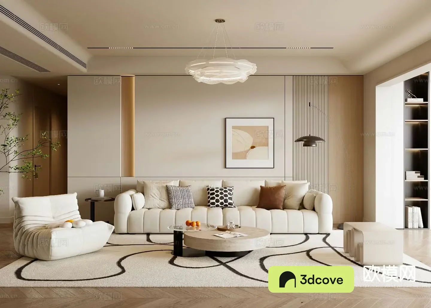 Cream style living room