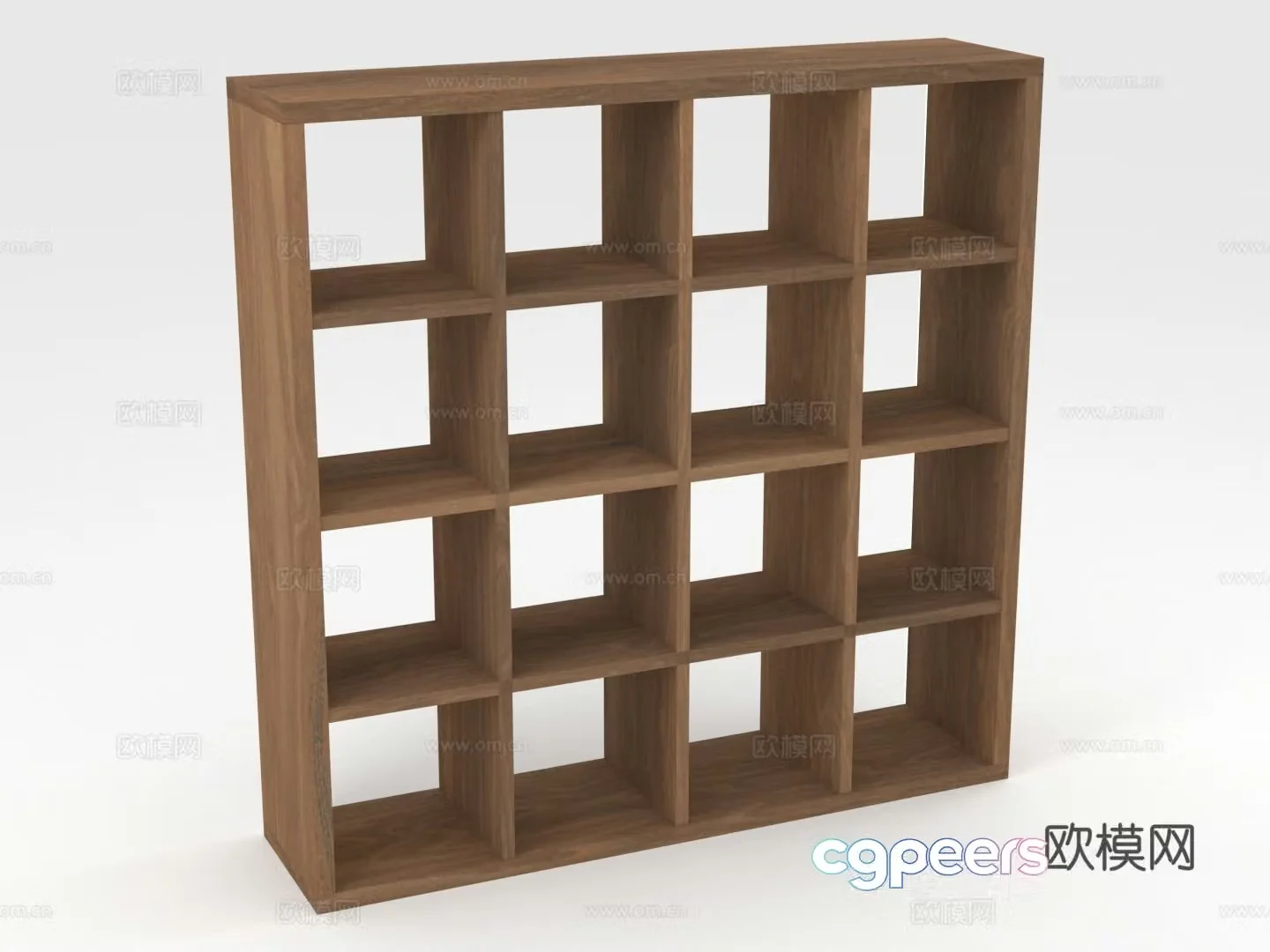Shelf Bookshelf Grid Shelf Display rack 3D model