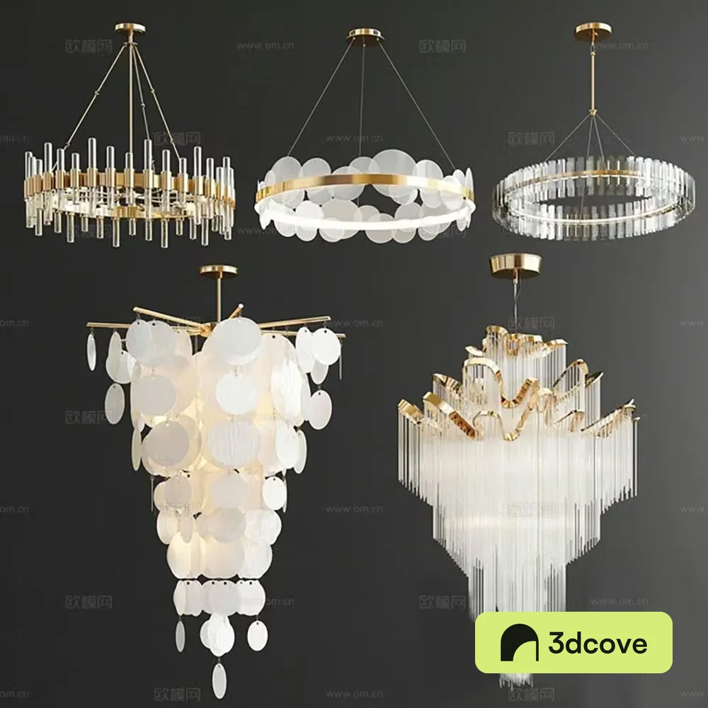 Light luxury chandelier hall chandelier