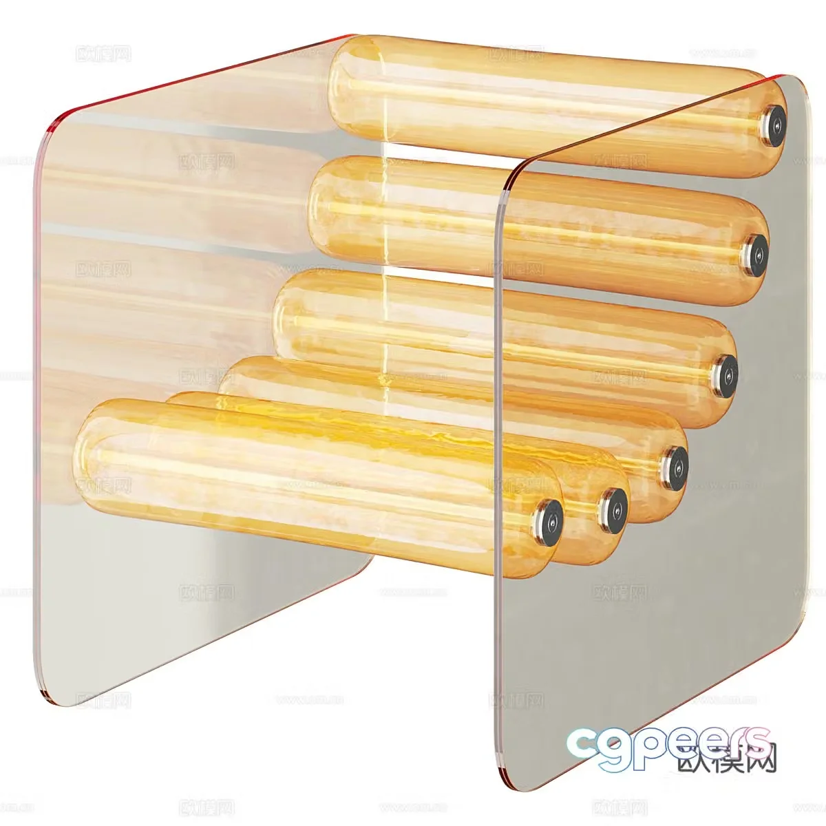 Acrylic leisure chair 3d model