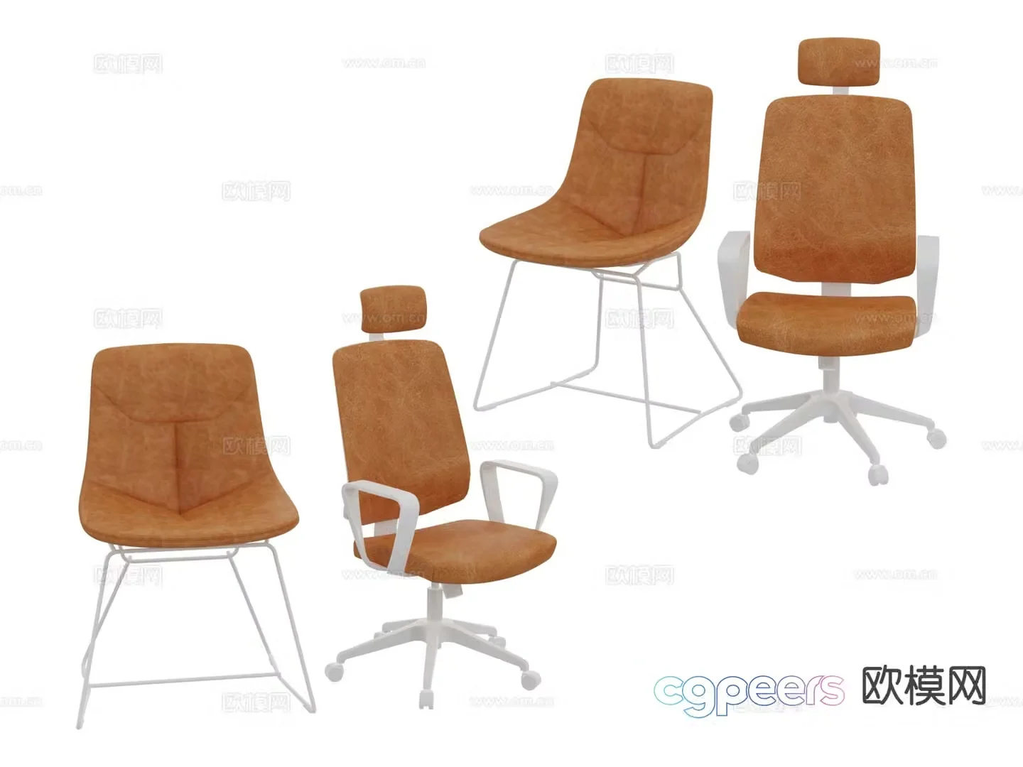 Office chair shift chair armchair 3d model