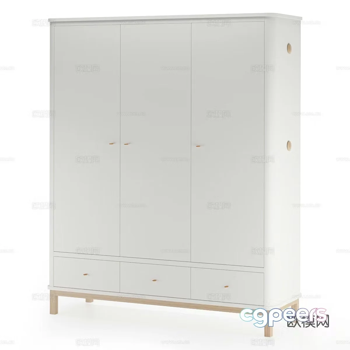 modern wardrobe wardrobe 3d model