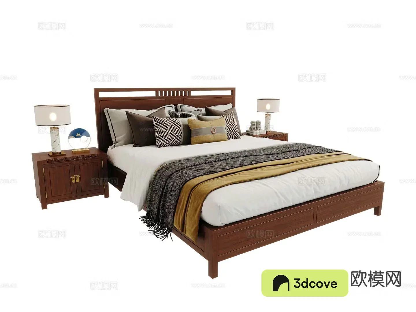 Chinese double bed