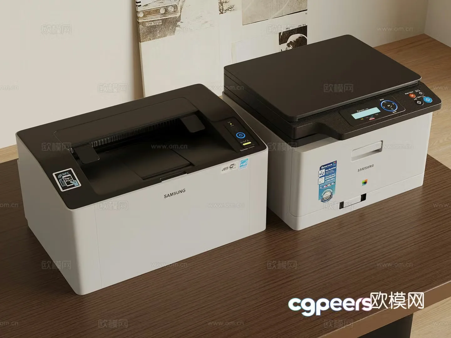 Printer Modern Smart Printer Office Supplies 3D Model