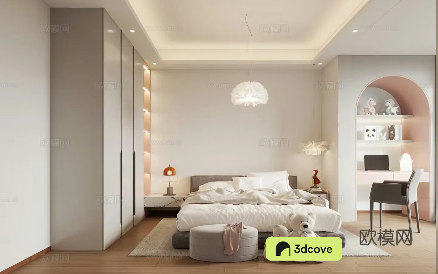 Modern girl room