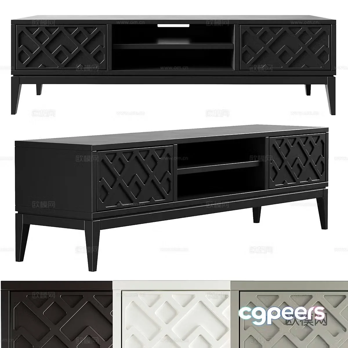 New Chinese Wasabi TV Cabinet 3D Model