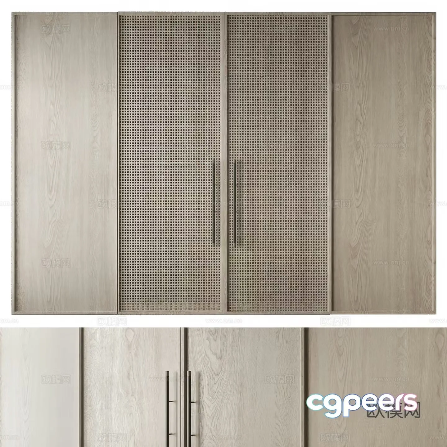 New Chinese style wardrobe 3d model