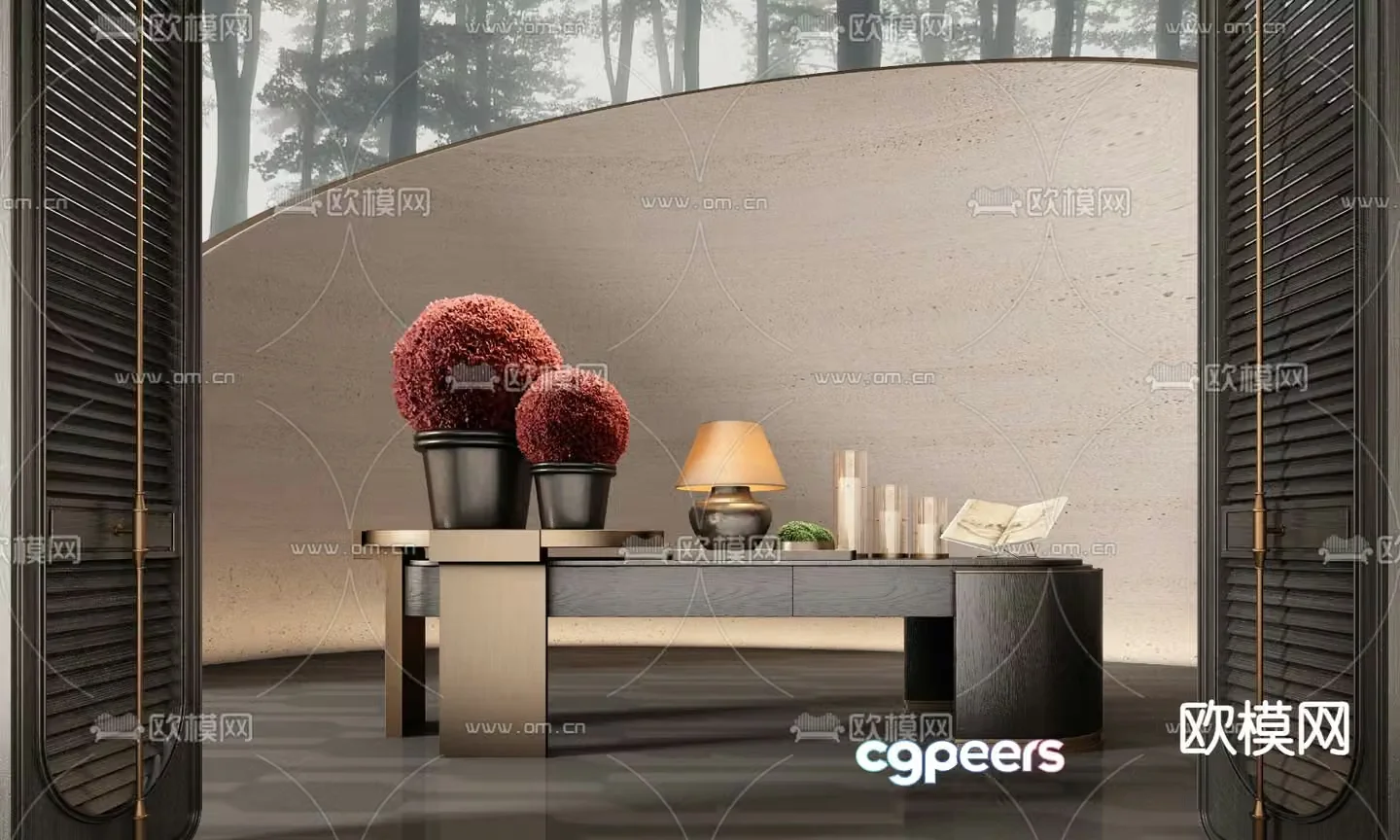 CCD light luxury viewing platform 3D model