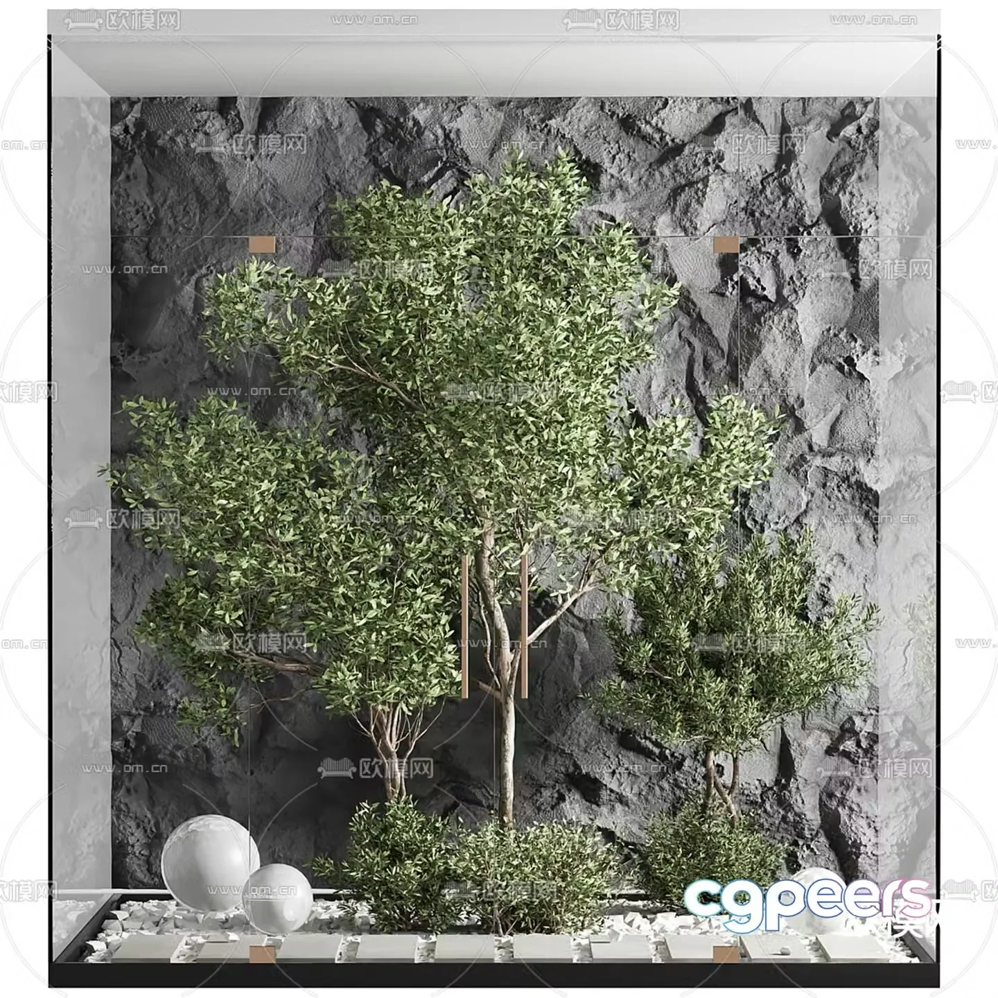 Indoor plant landscaping landscape sketch 3d model