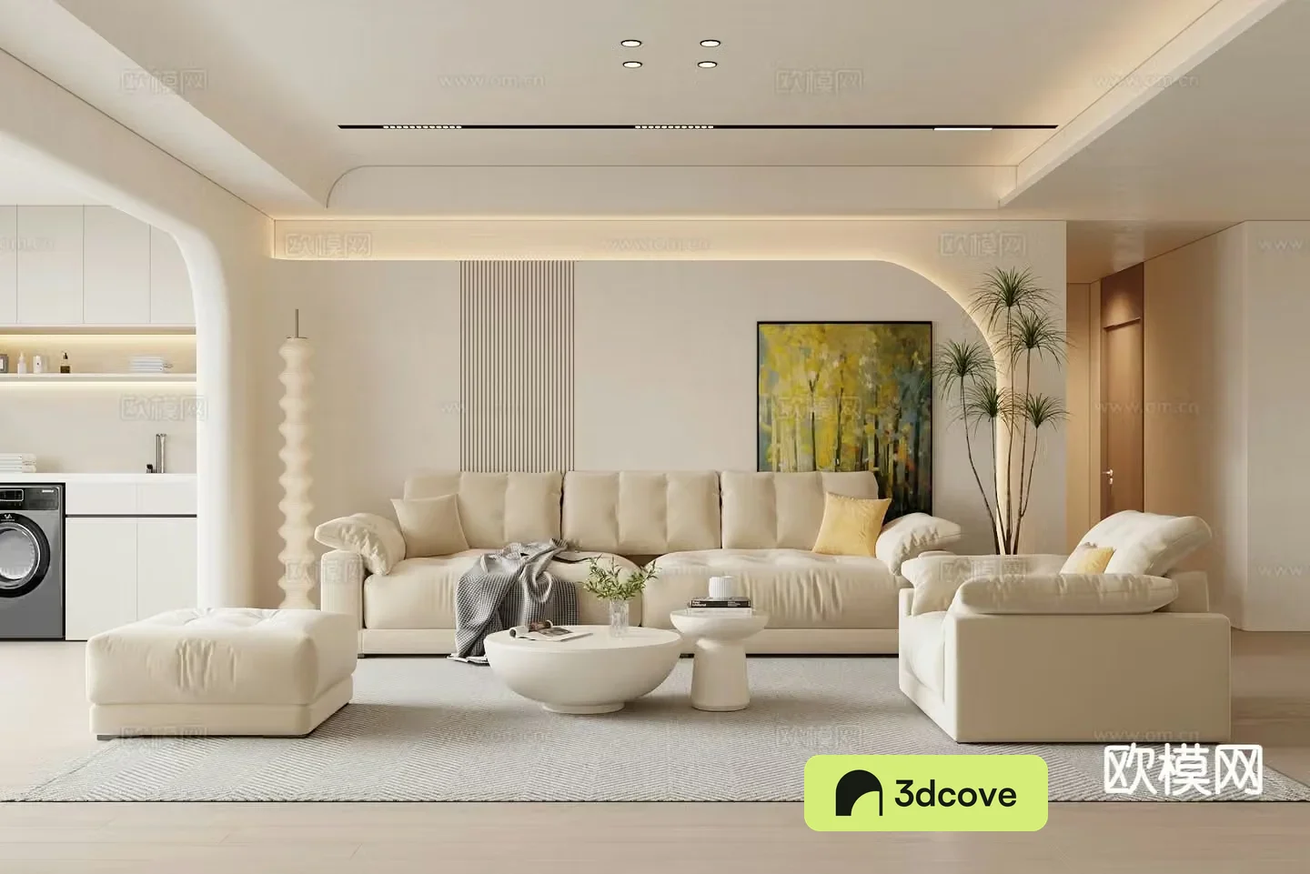 Cream style living room