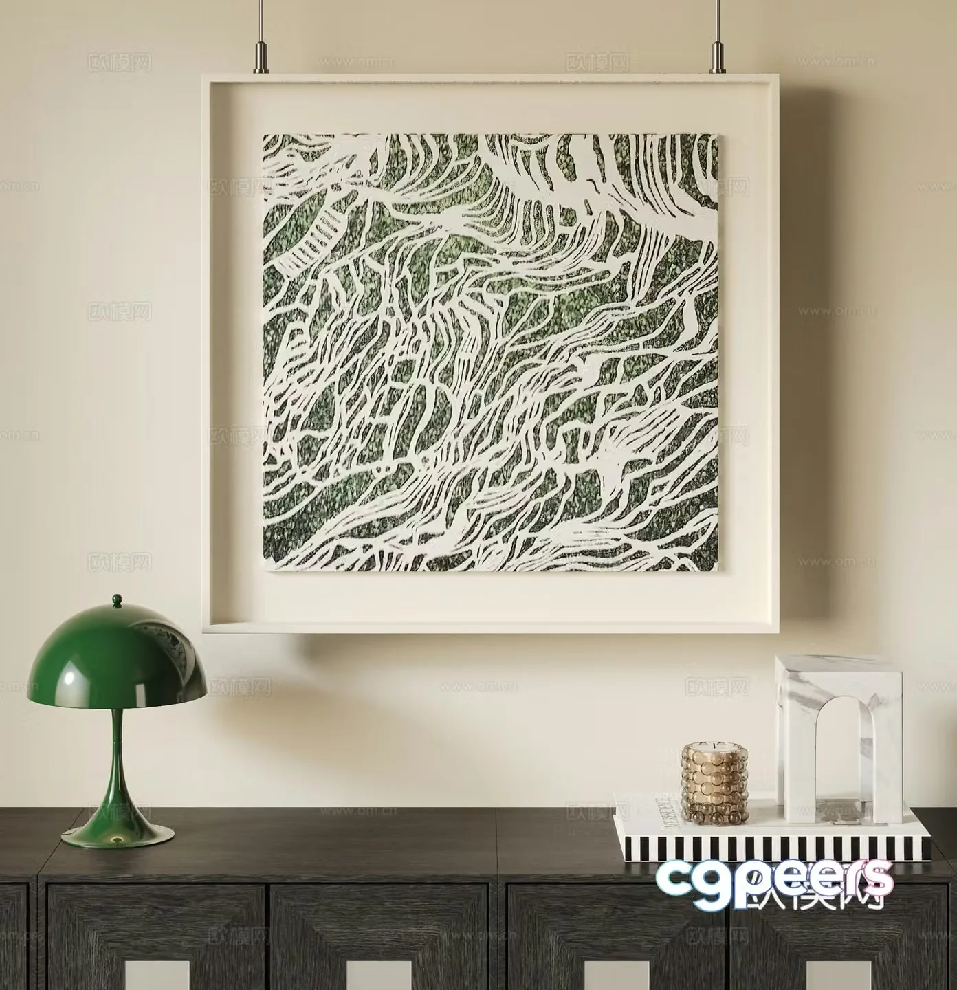 Modern hanging paintings Modern decorative paintings Middle style decorative paintings Retro decorative paintings Abstract painting 3d model