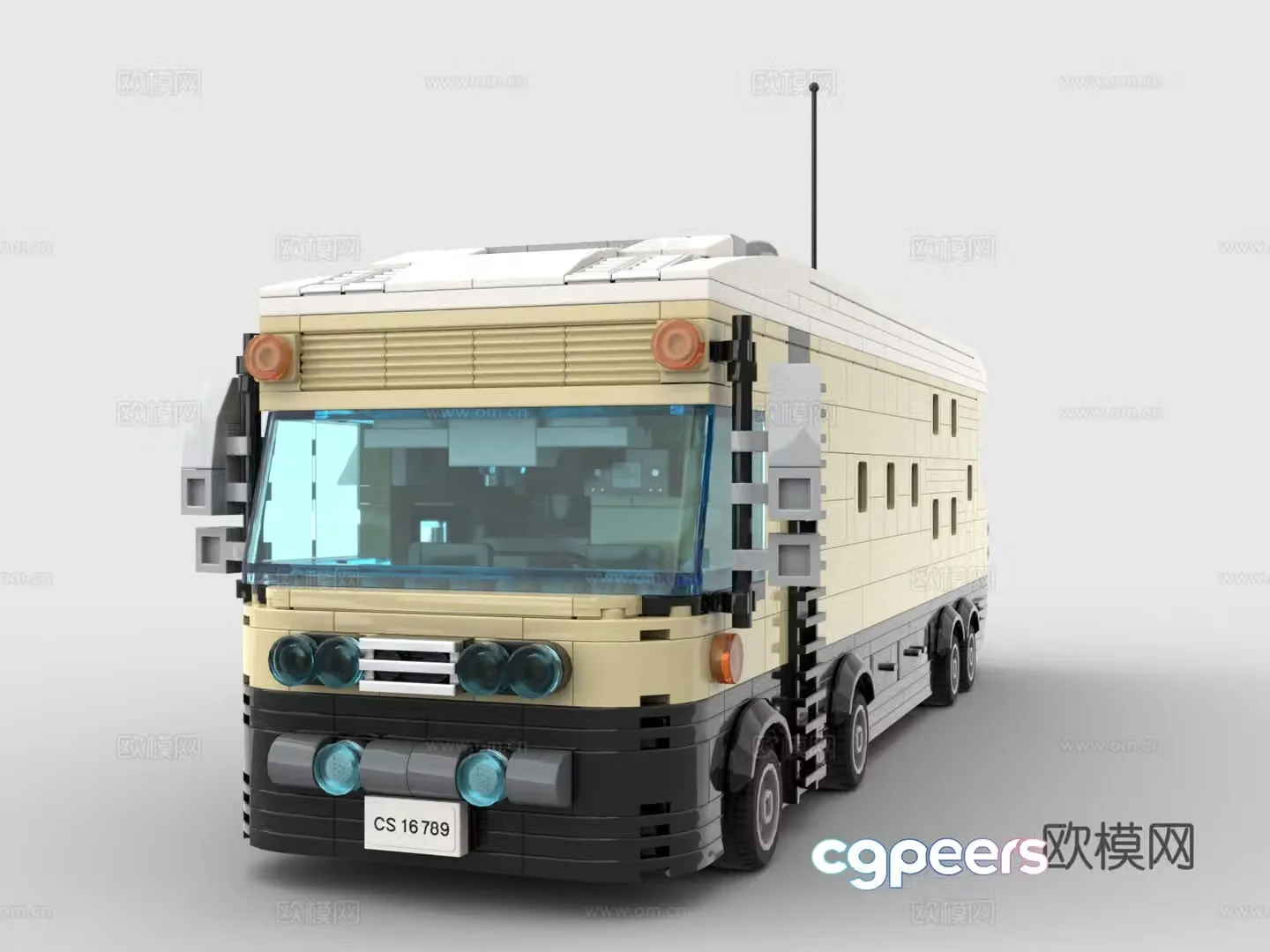 LEGO LEGO toys building blocks moving fortress heavy RV 3d model