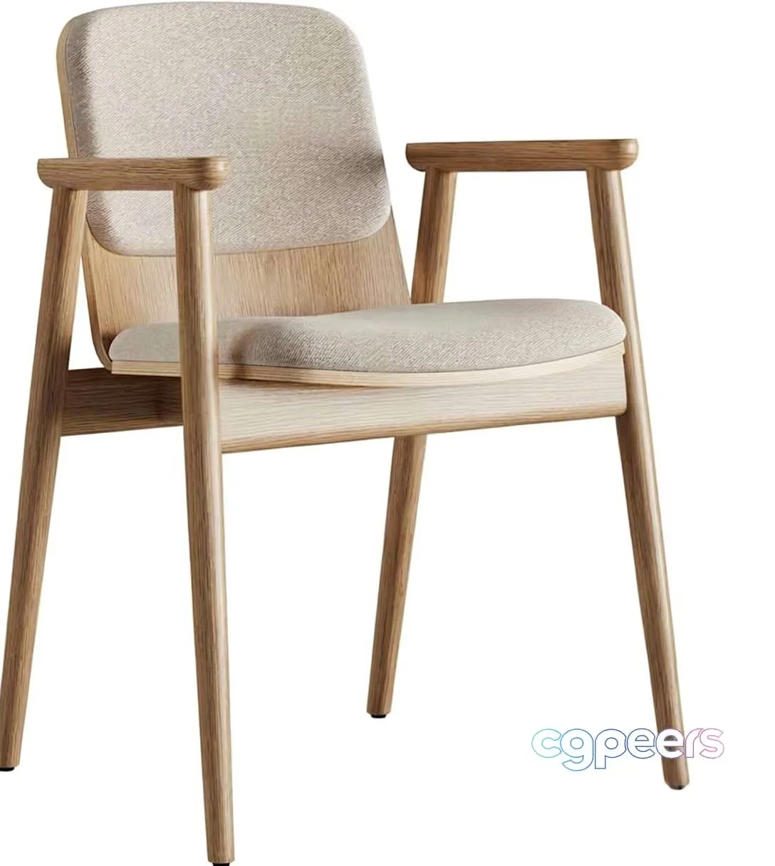 Wooden Chair 3D Model – 23317 – VRAY Render