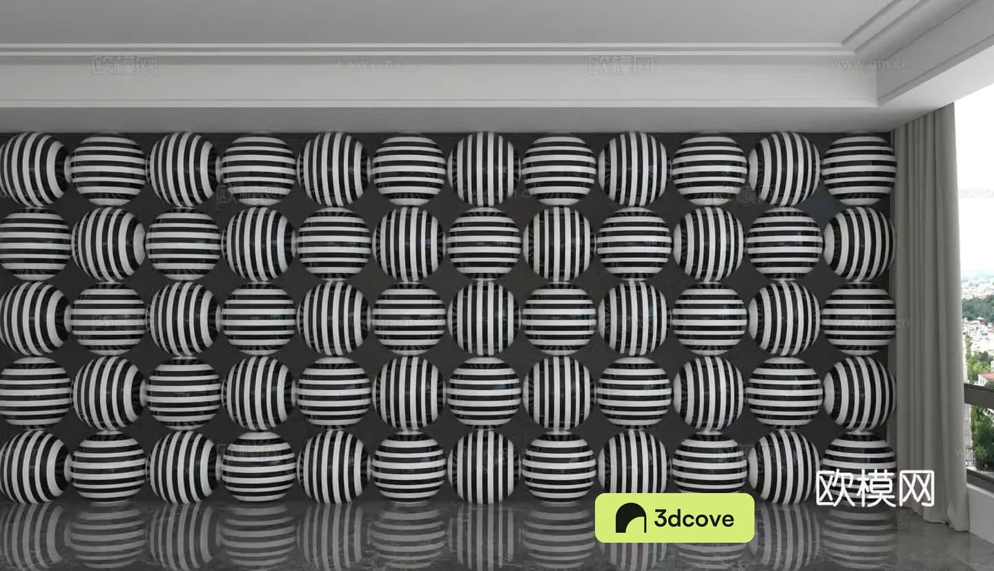 Modern background wall