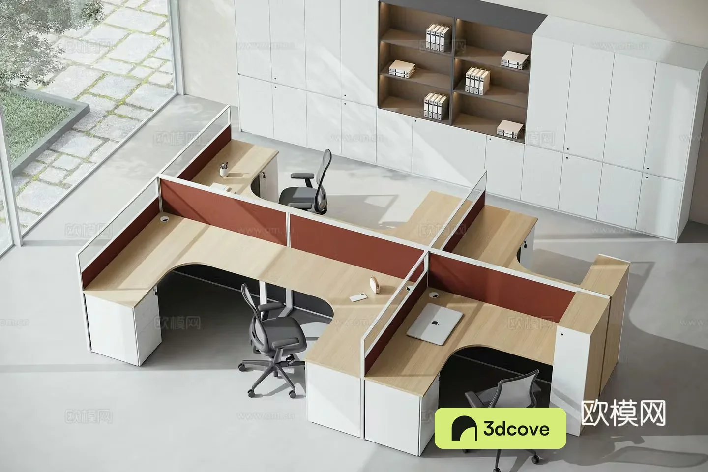 Modern open office area