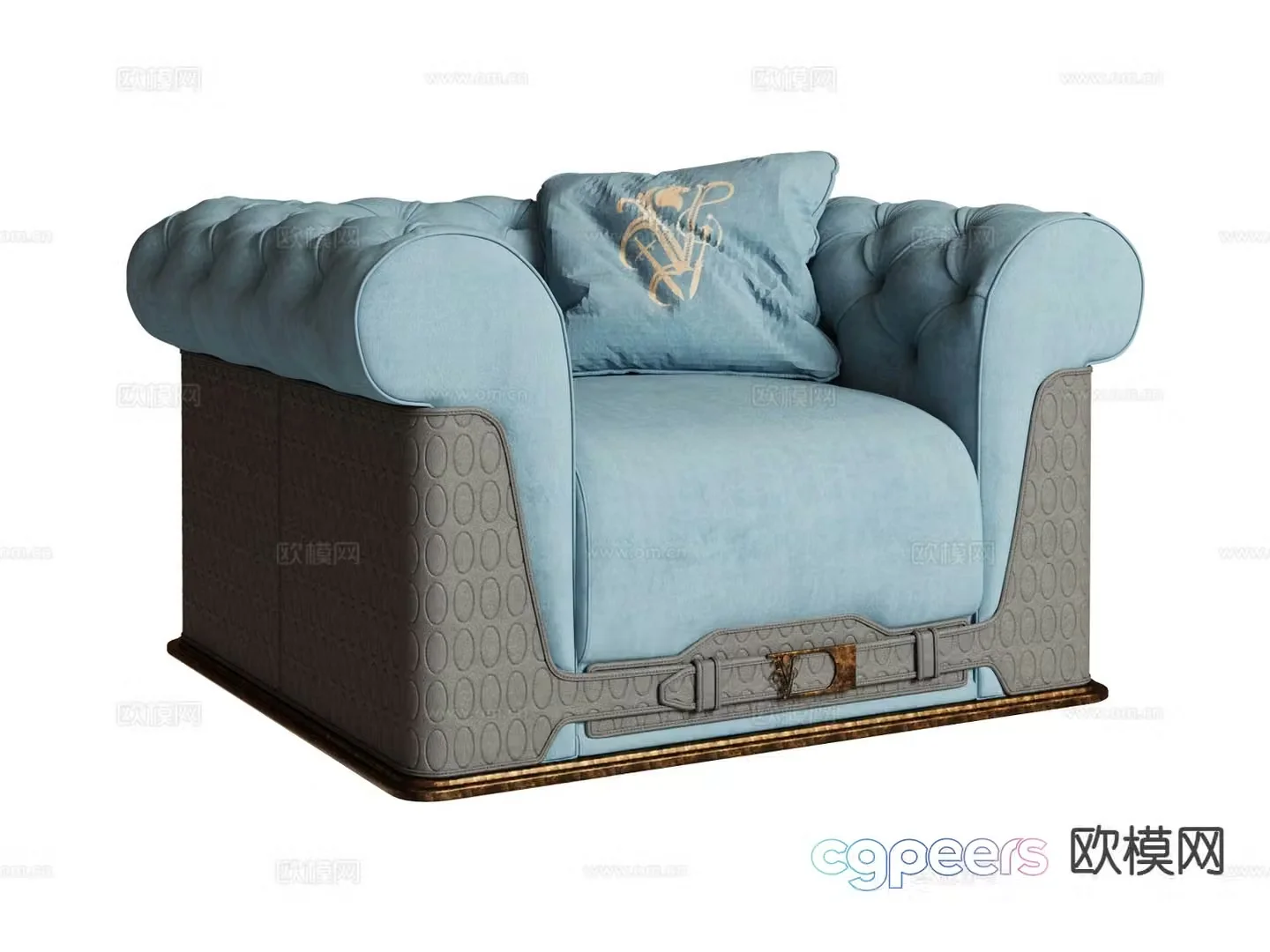 visionnaire- single sofa leisure sofa 3d model