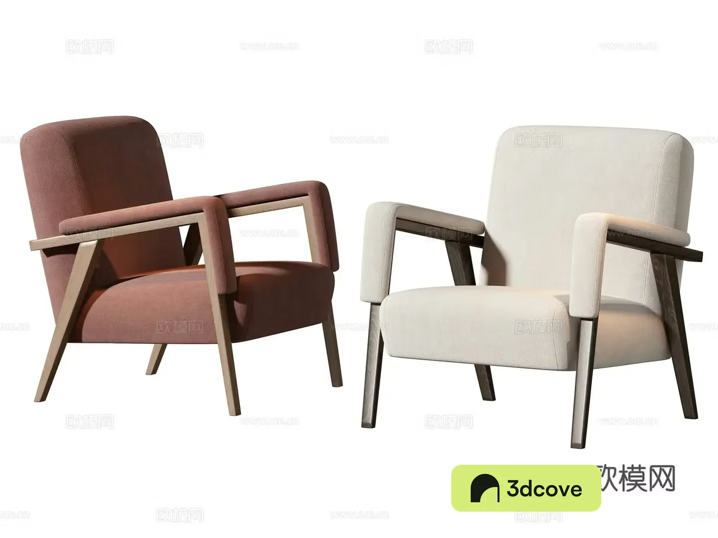 Modern leisure chair 3d model