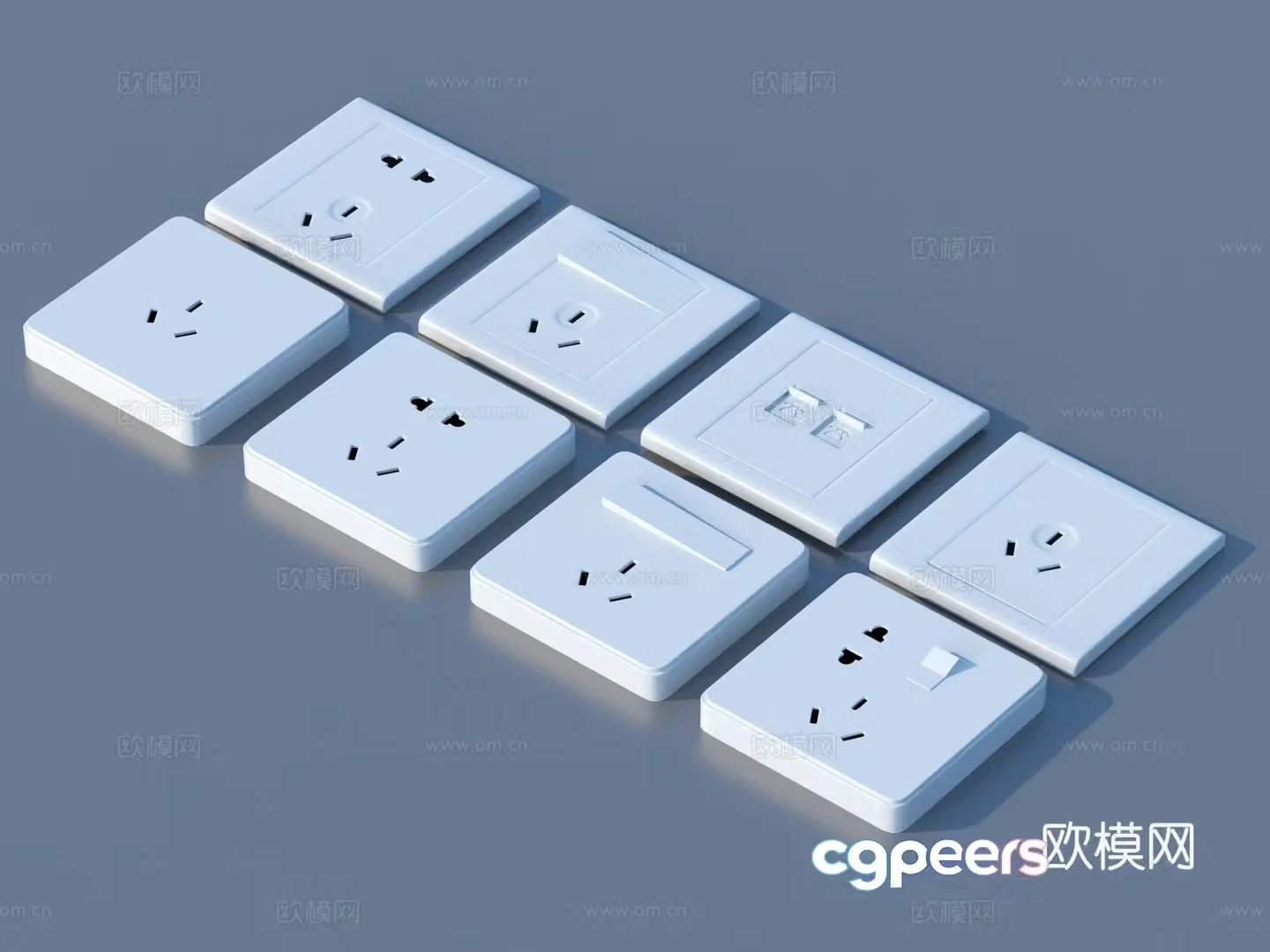 Switch Socket Hardware 3D Model
