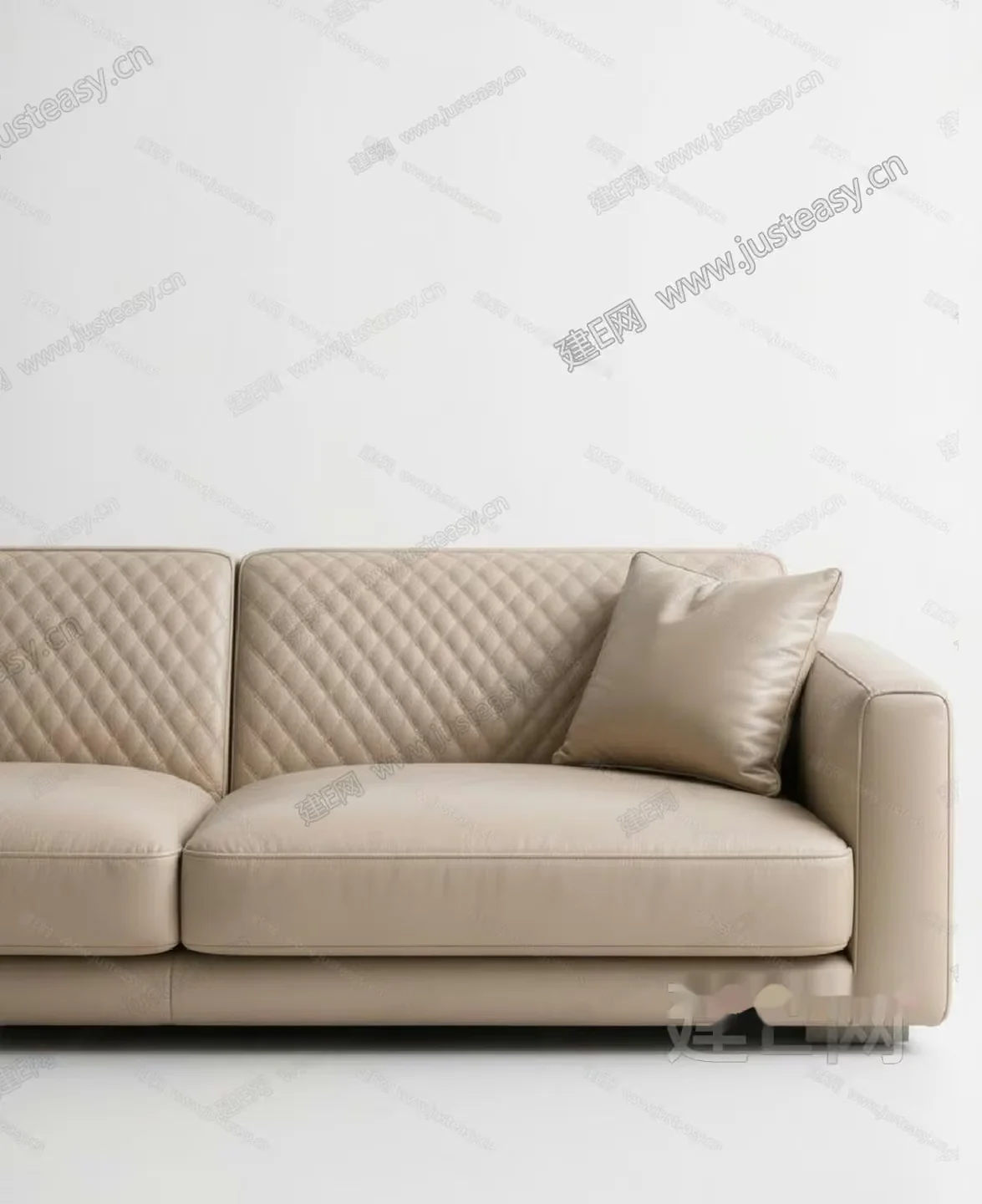Modern Beige Couch 3D Model – 889 – VRAY Render