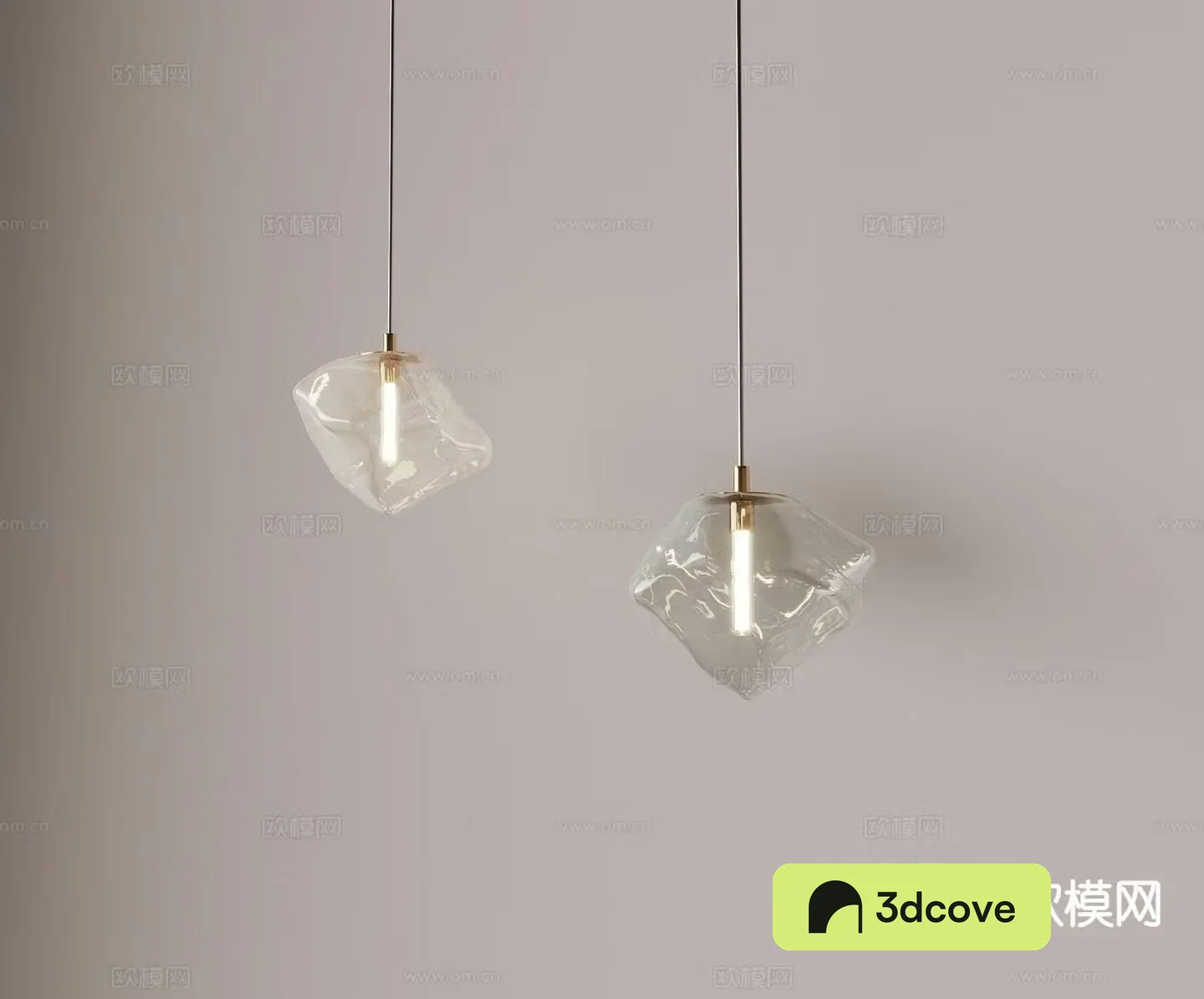 Modern glass chandelier small chandelier fishing line chandelier