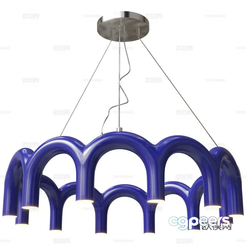 Modern Italian minimalist decorative chandelier 3d model
