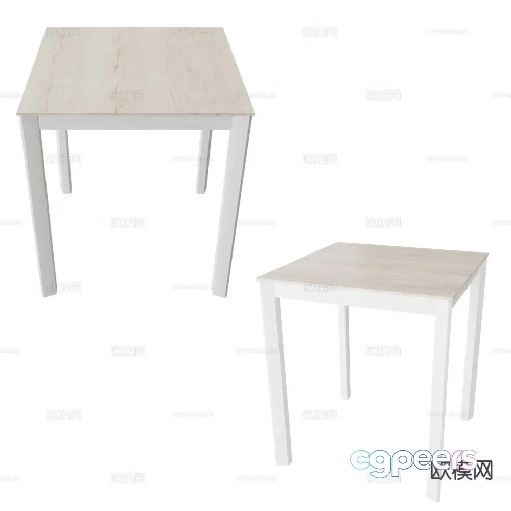 CANCIO small square table dining table 3d model