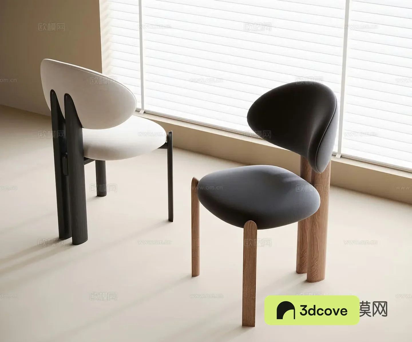 Modern single chair dining chair book chair tea chair