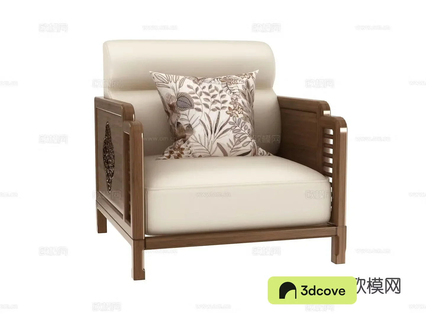 New Chinese style single sofa