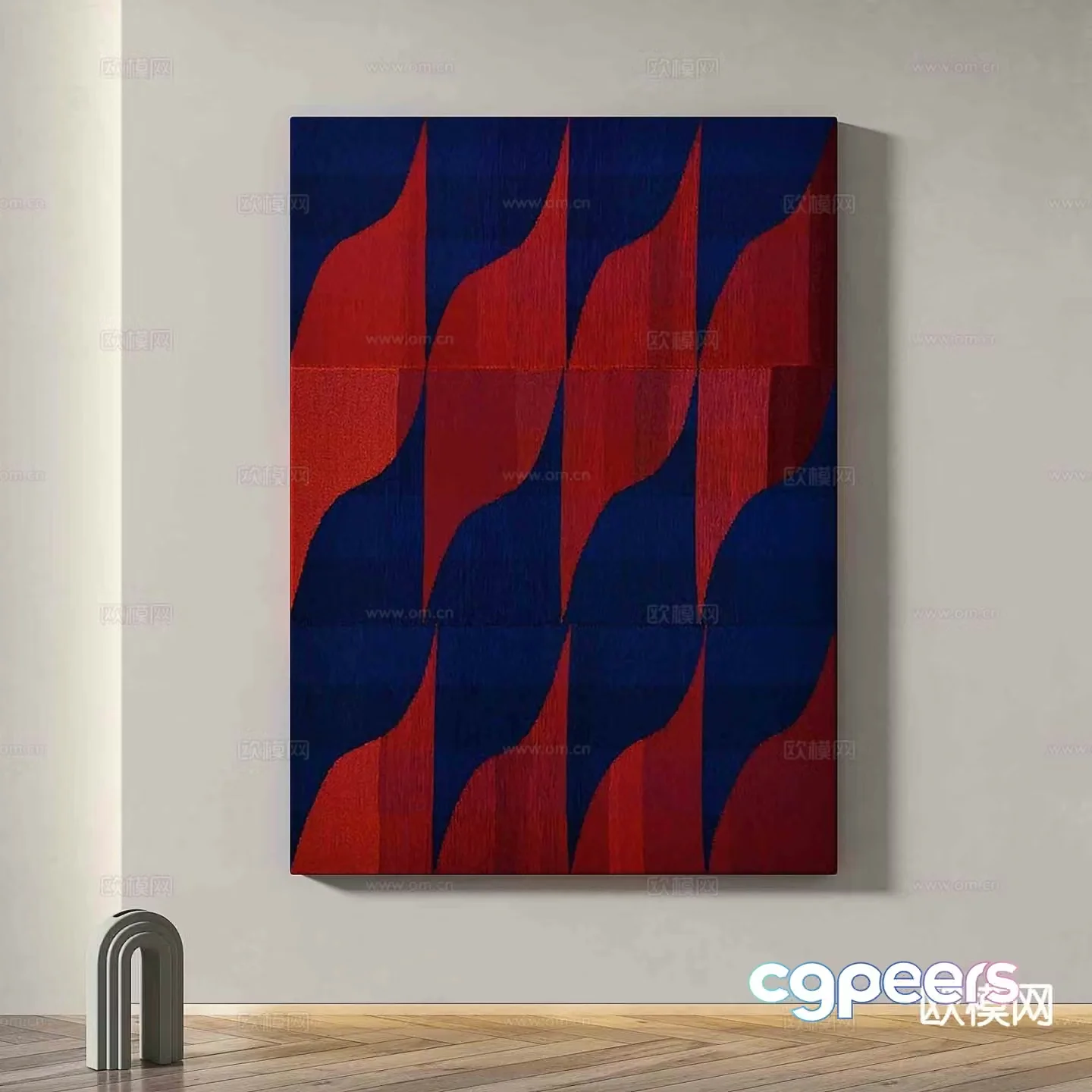 Simple painting abstract painting decorative painting 3d model