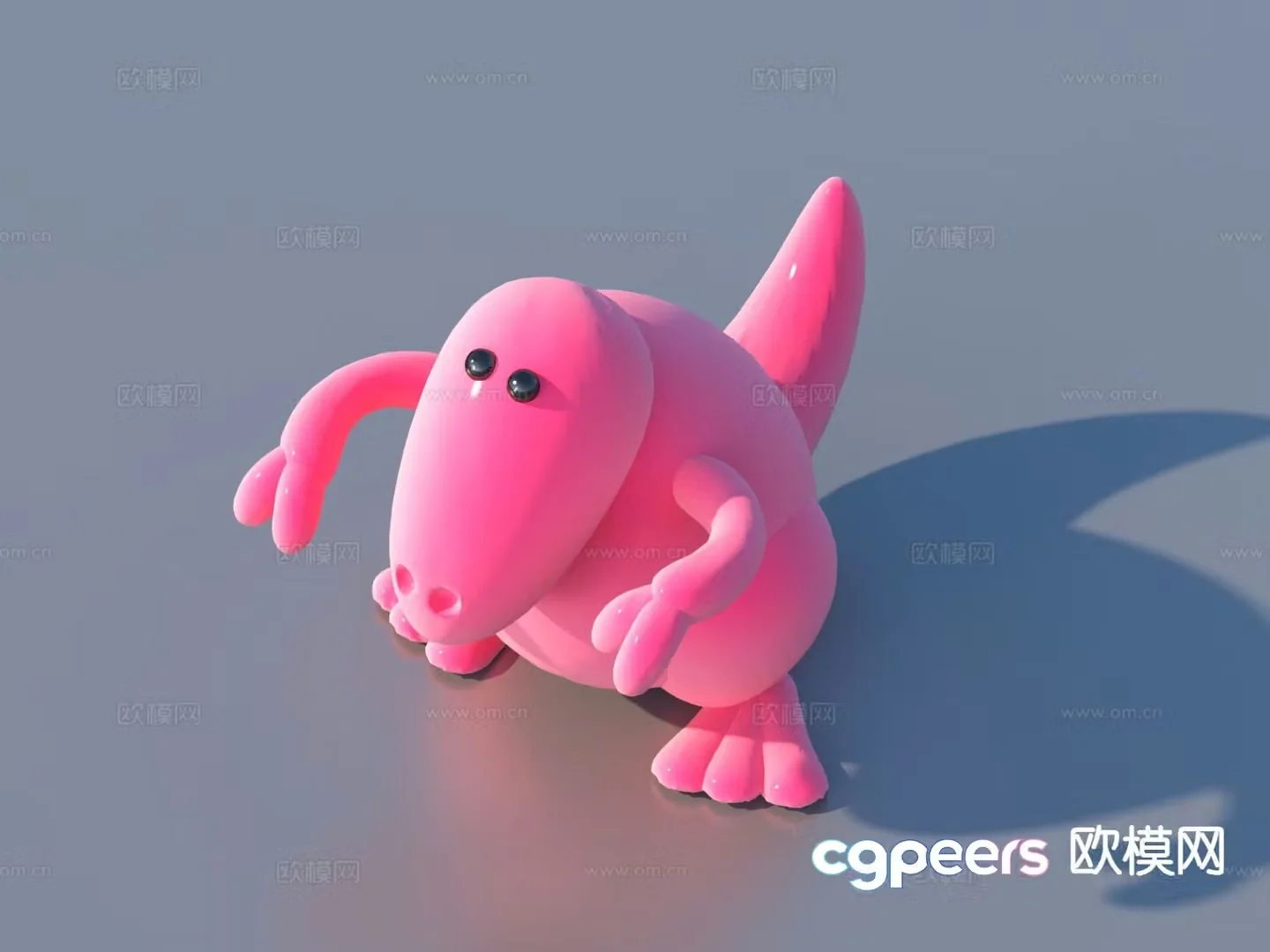Cartoon toys animal doll 3d model