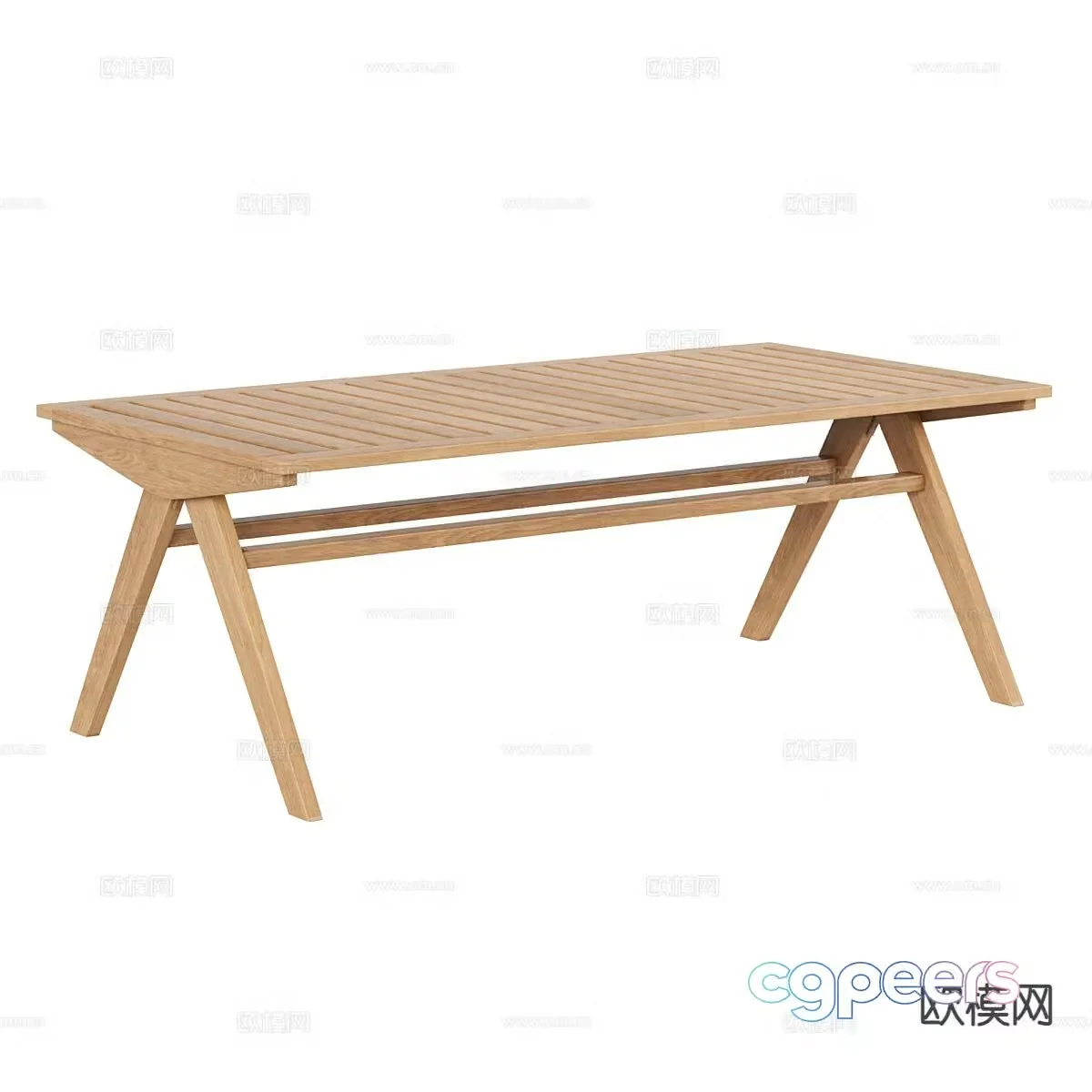 Outdoor dining table 3d model
