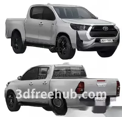 A White Pickup Truck 3D Model – 20274 – VRAY Render
