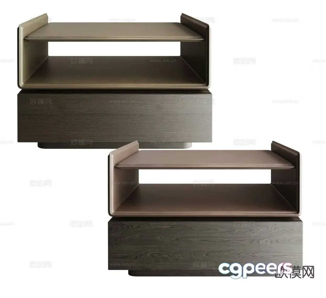 Modern bedside table 3d model