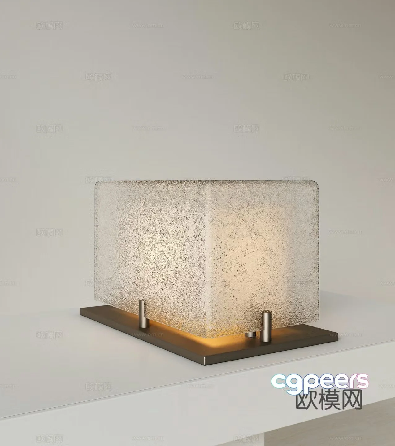 Light luxury table lamp acrylic table lamp 3d model