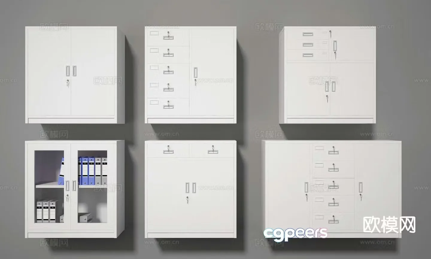 Modern filing cabinet information cabinet filing cabinet 3d model