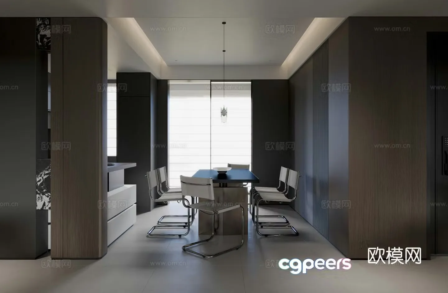 Modern Italian restaurant 3d model