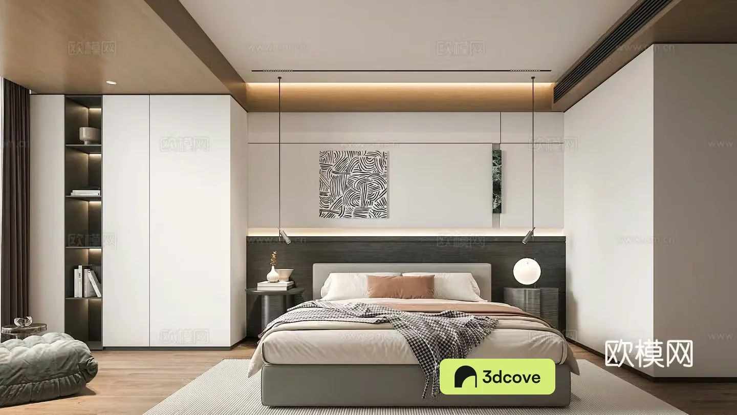 Modern master bedroom