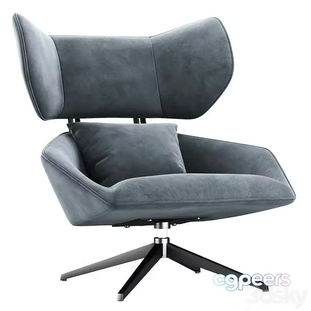 3ds Max Free – Boston Graffite lounge chair