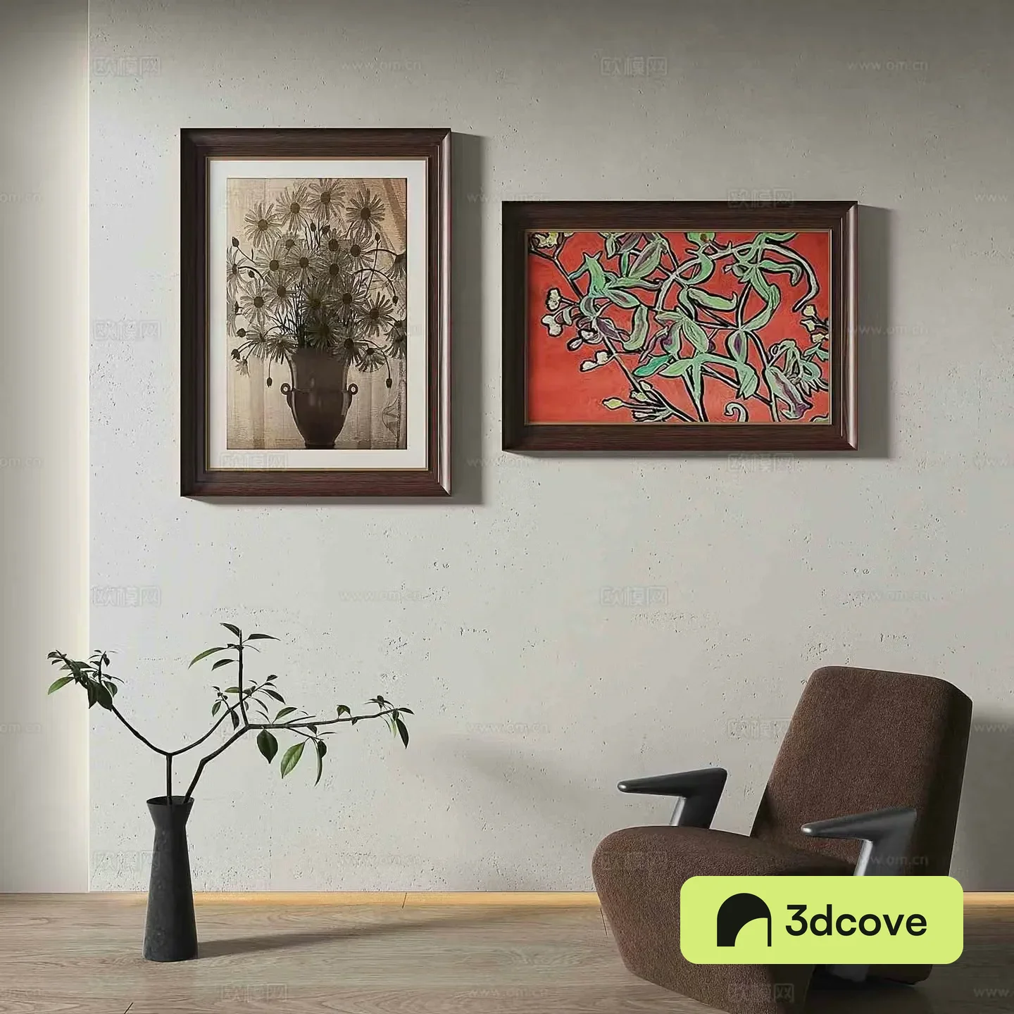 Simple European decorative painting abstract painting hanging painting