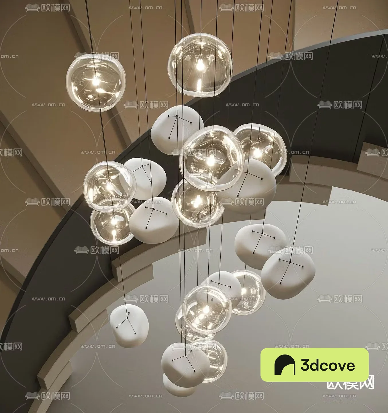 crystal lamp stair chandelier