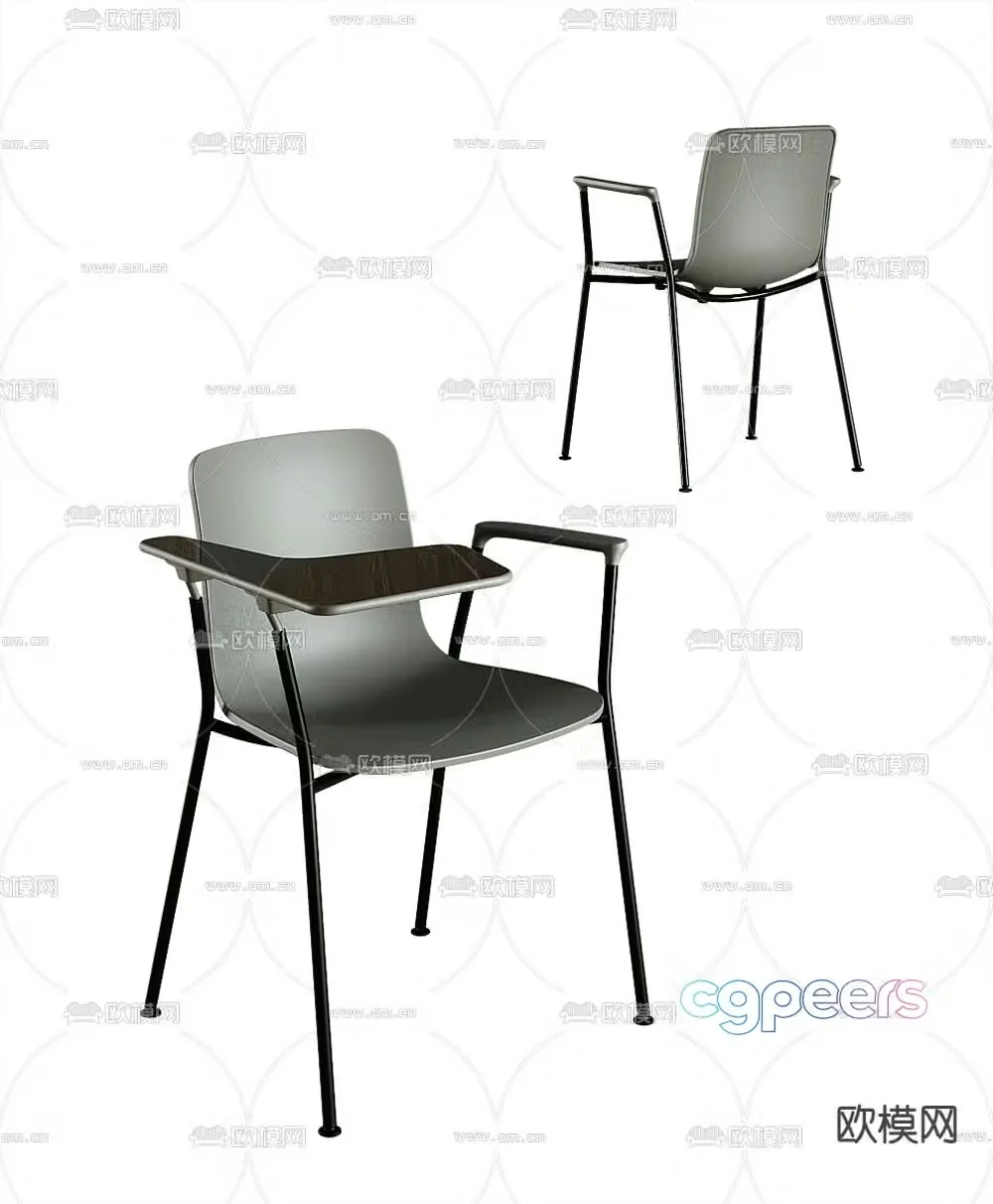 Training chair office chair conference chair 3d model