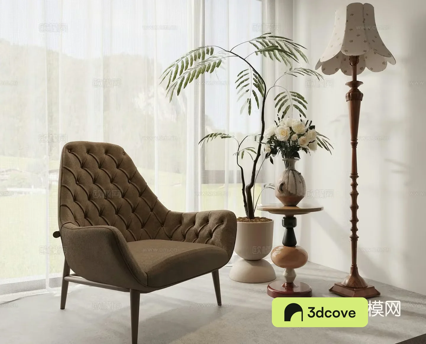 French casual chair