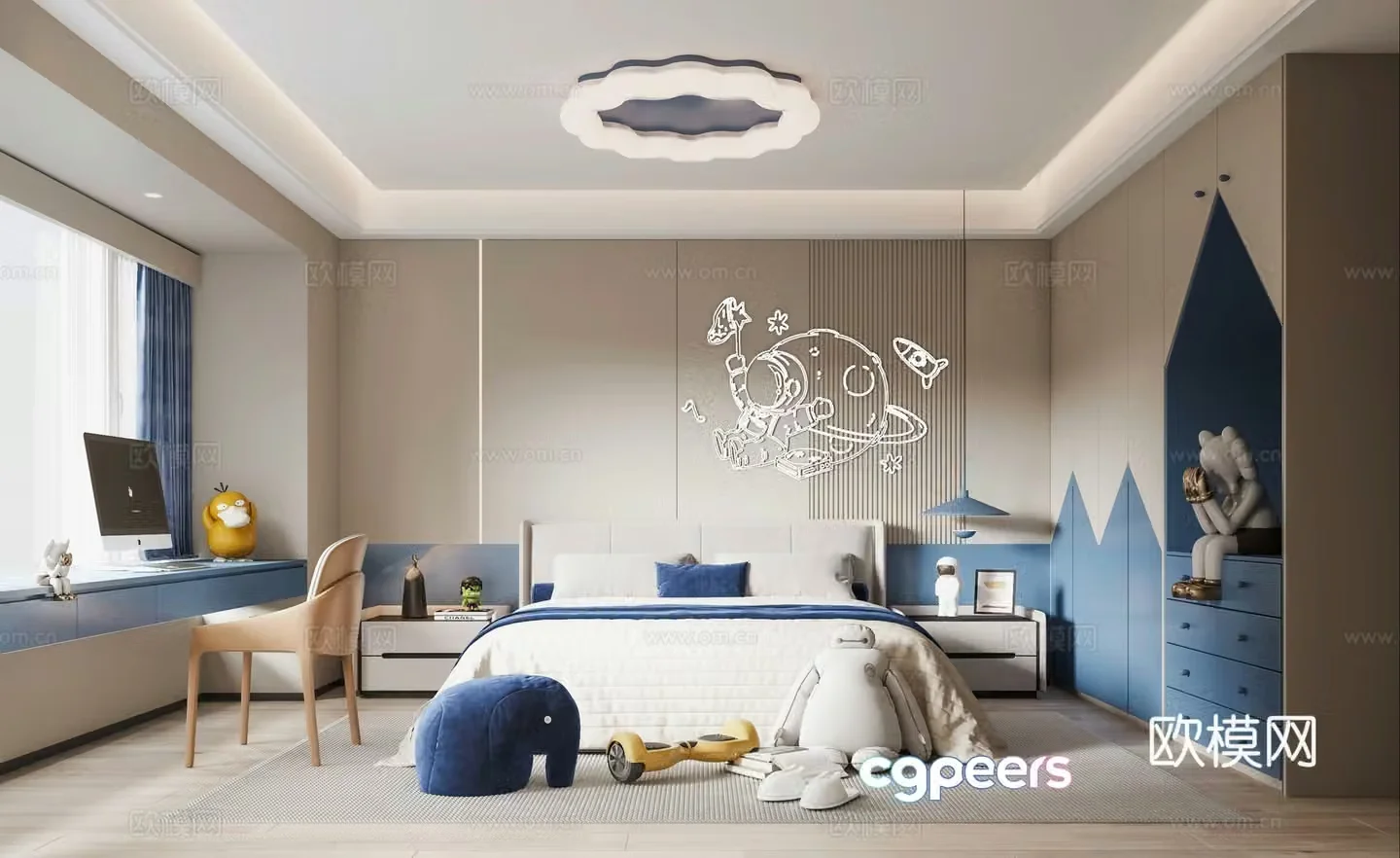 Modern children’s room 3d model