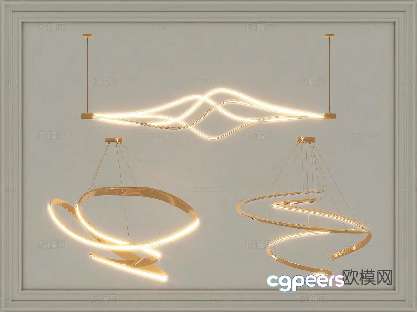 Lamps Chandelier Lighting Decorative Lights 3D Model