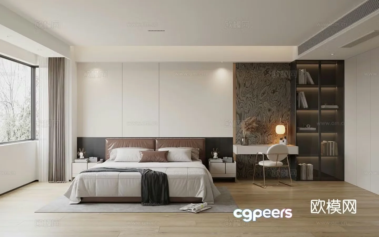 Italian style bedroom cloakroom 3d model