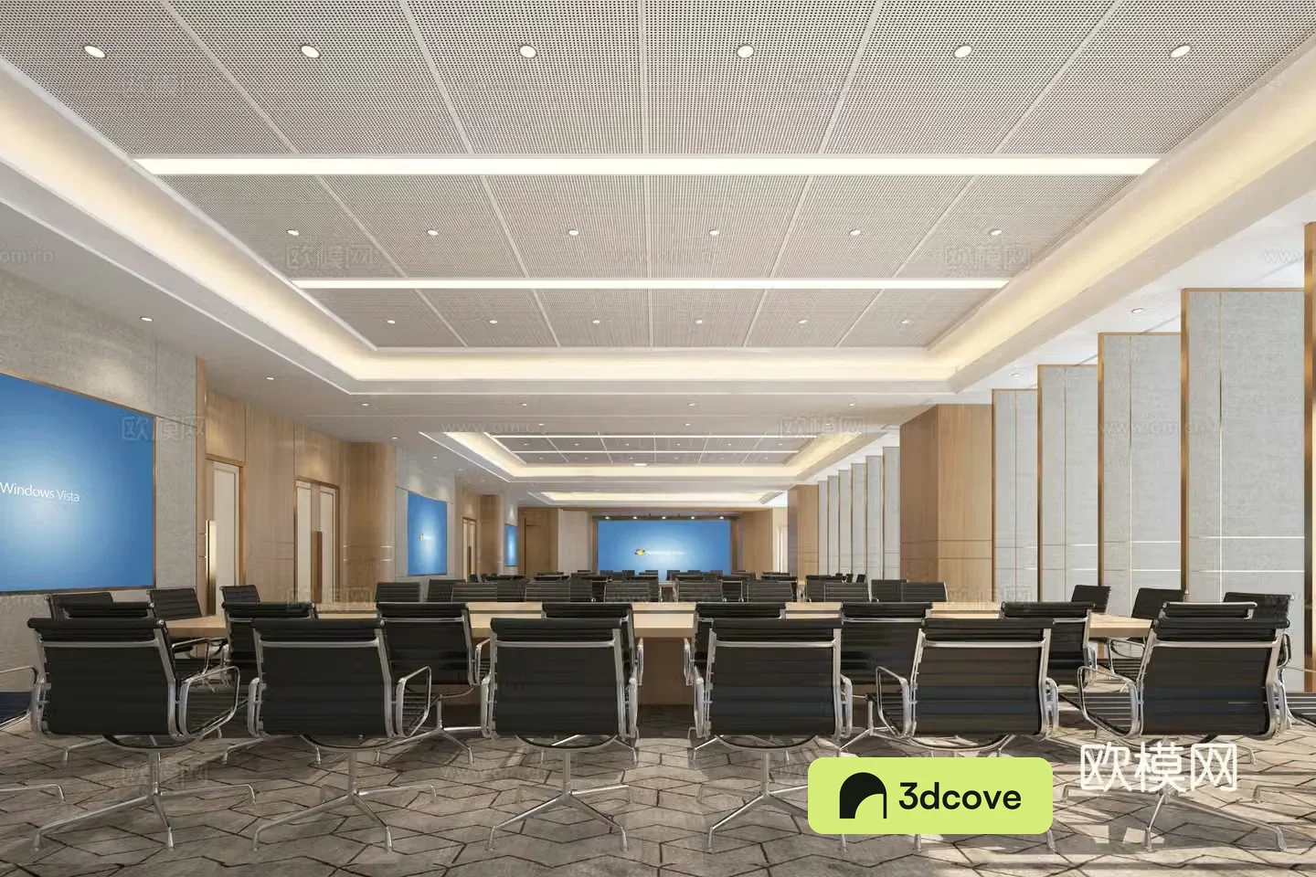 Modern conference hall multi-purpose room large conference room