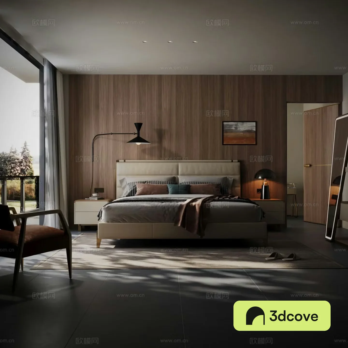 Wabi-sabi double bed
