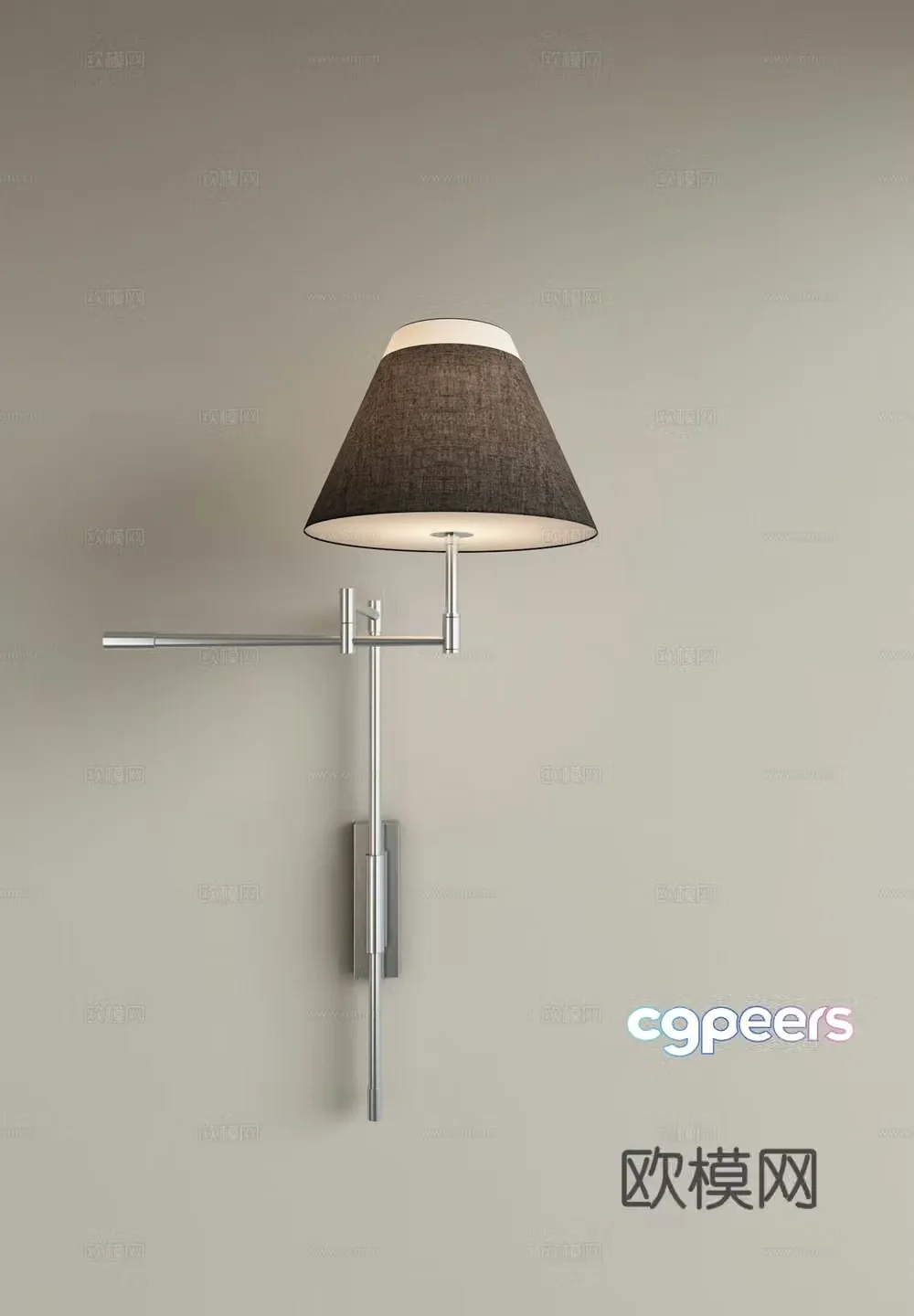 Modern metal wall lamp Large wall lamp Bedside wall lamp Study wall lamp Living room wall lamp 3D model