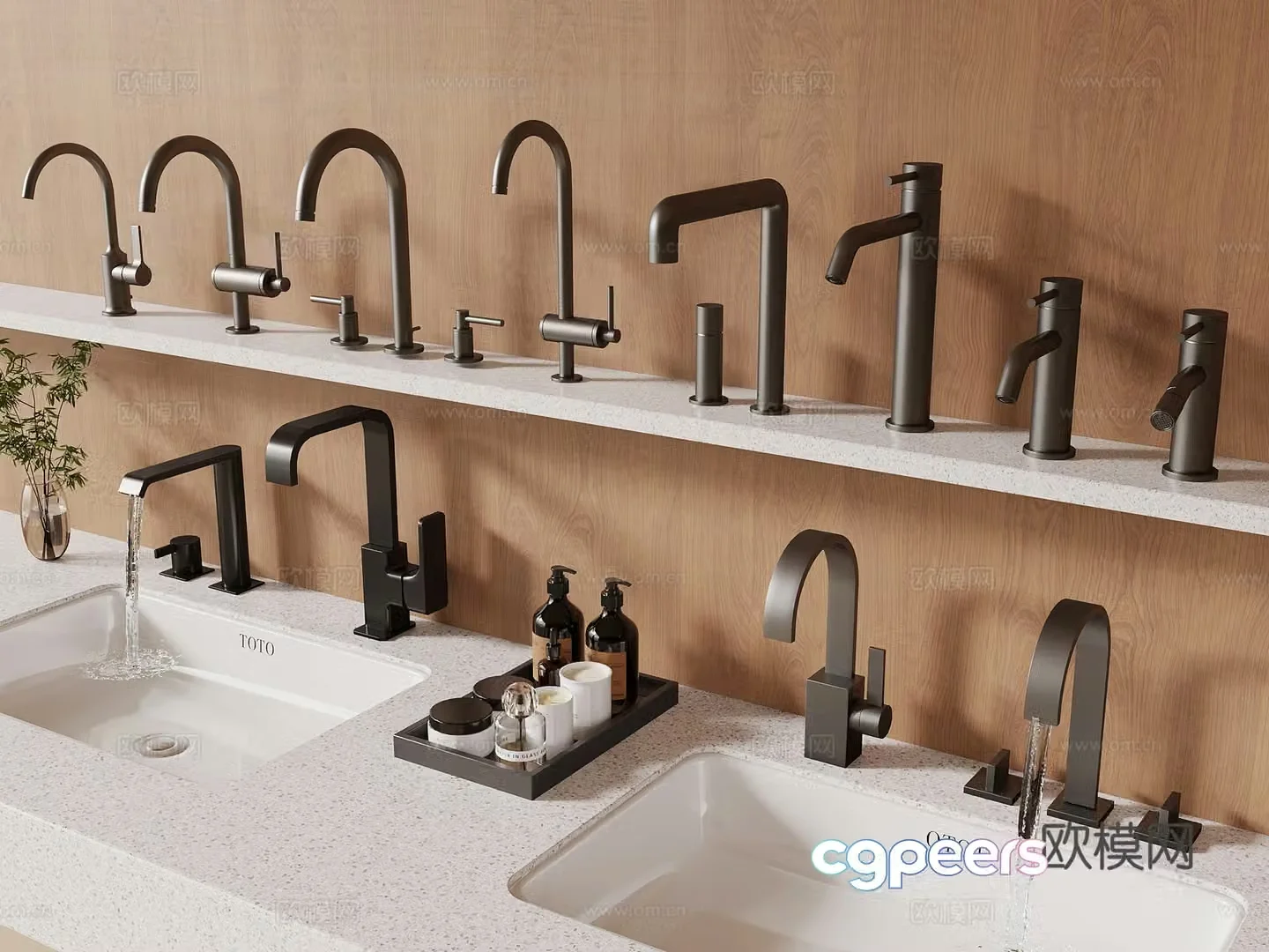 Faucet Modern wall drainage faucet 3d model