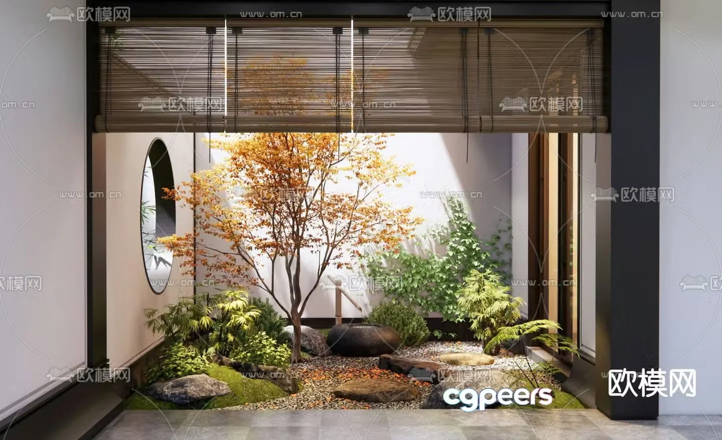 Landscape sketch patio landscape plant landscaping 3D model